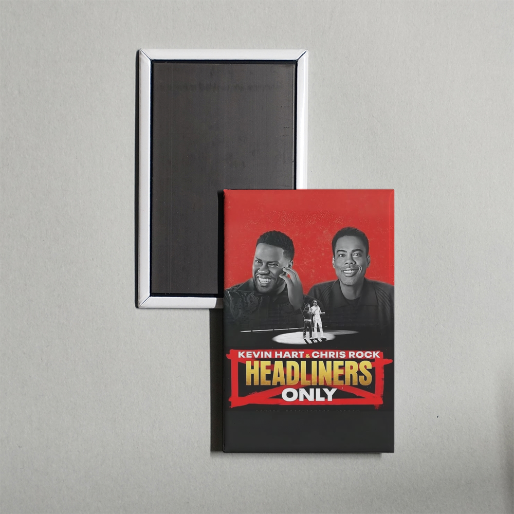 Kevin Hart & Chris Rock Headliners Only Mini Movie Fridge Magnet
