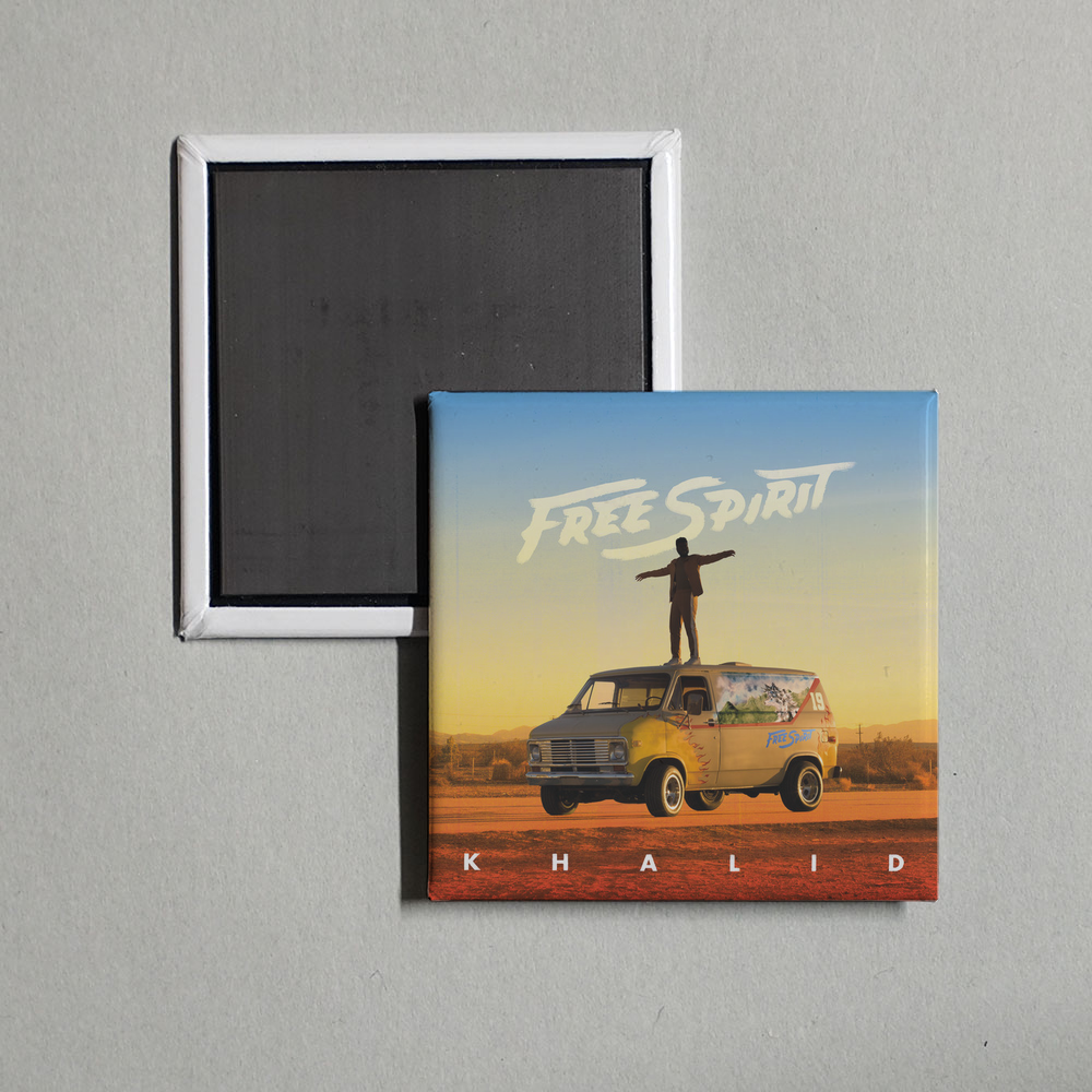 Khalid - Free Spirit Album Cover Fridge Magnet