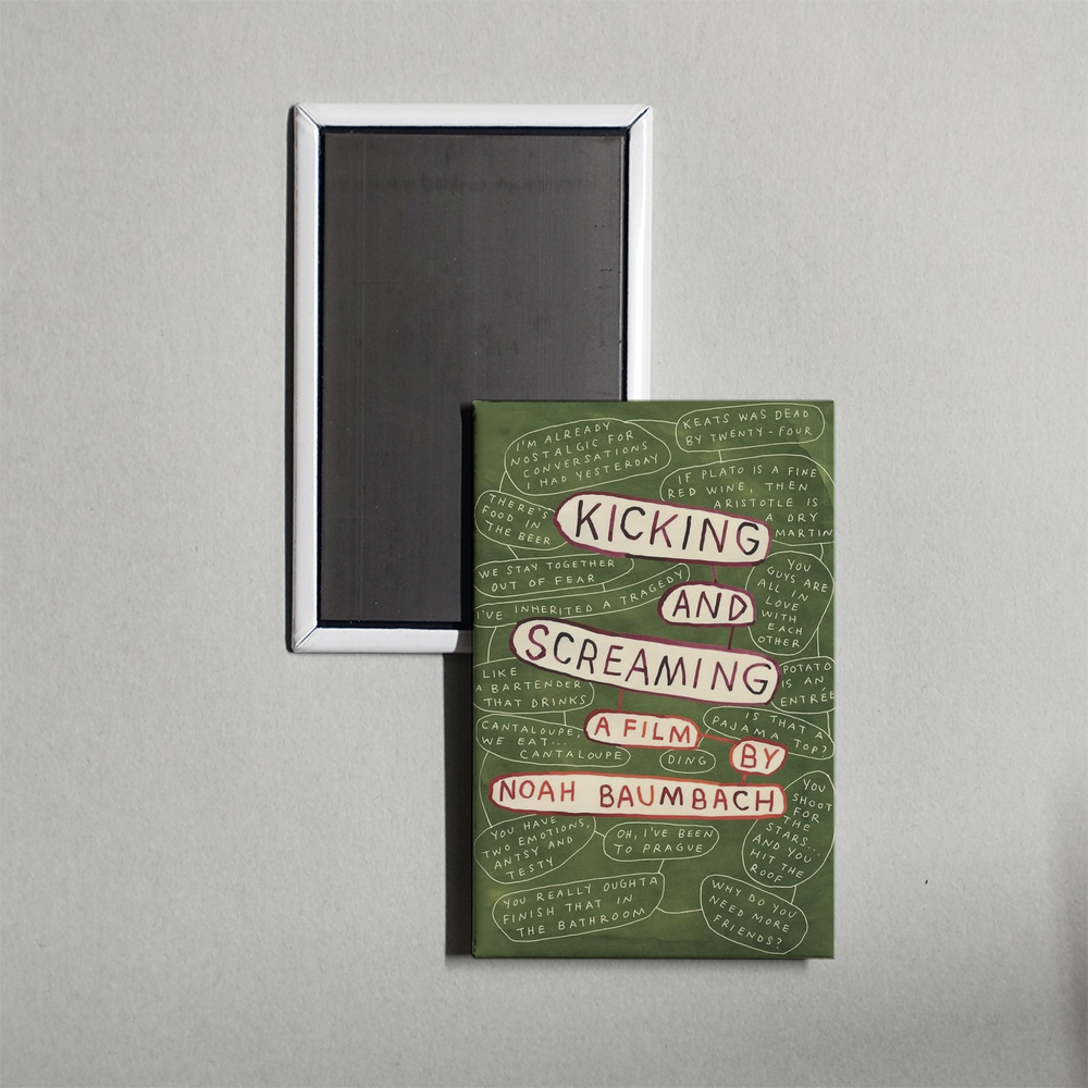 Kicking and Screaming Mini Movie Fridge Magnet
