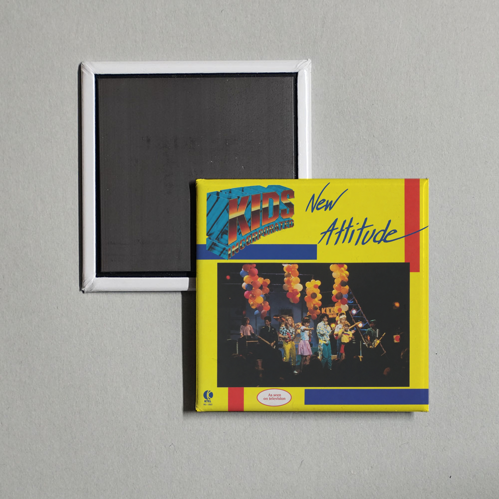 Kids Incorporated - New Attitude Album Cover Fridge Magnet
