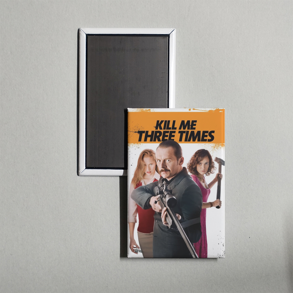Kill Me Three Times Mini Movie Fridge Magnet