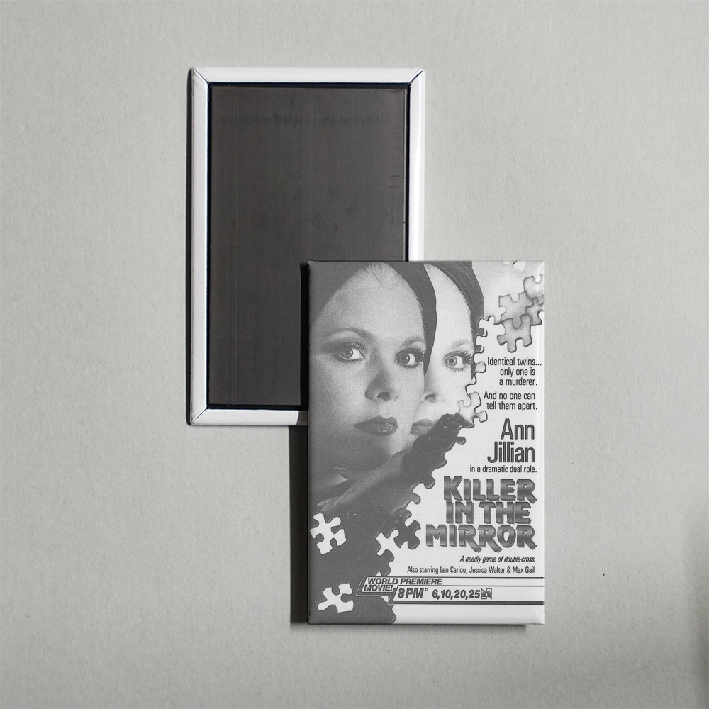 Killer in the Mirror Mini Movie Fridge Magnet