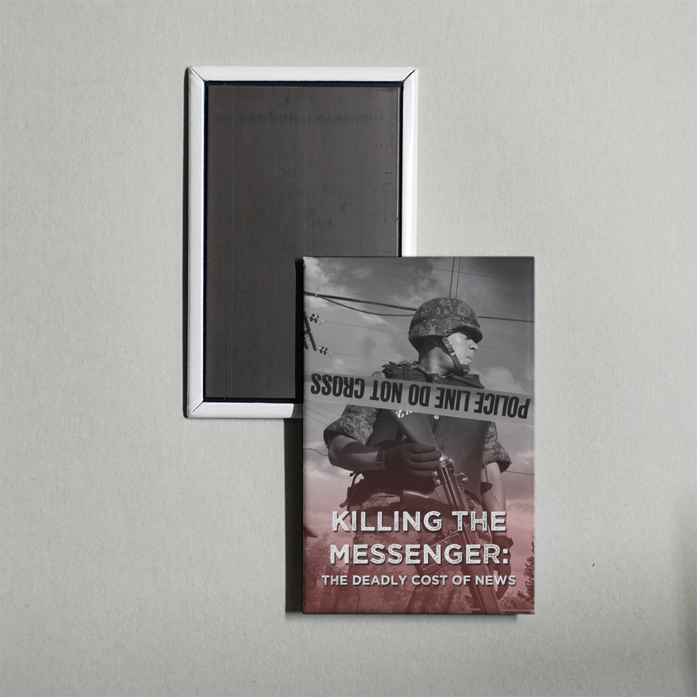 Killing the Messenger The Deadly Cost of News Mini Movie Fridge Magnet