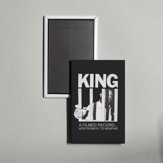 King A Filmed Record... Montgomery to Memphis Mini Movie Fridge Magnet