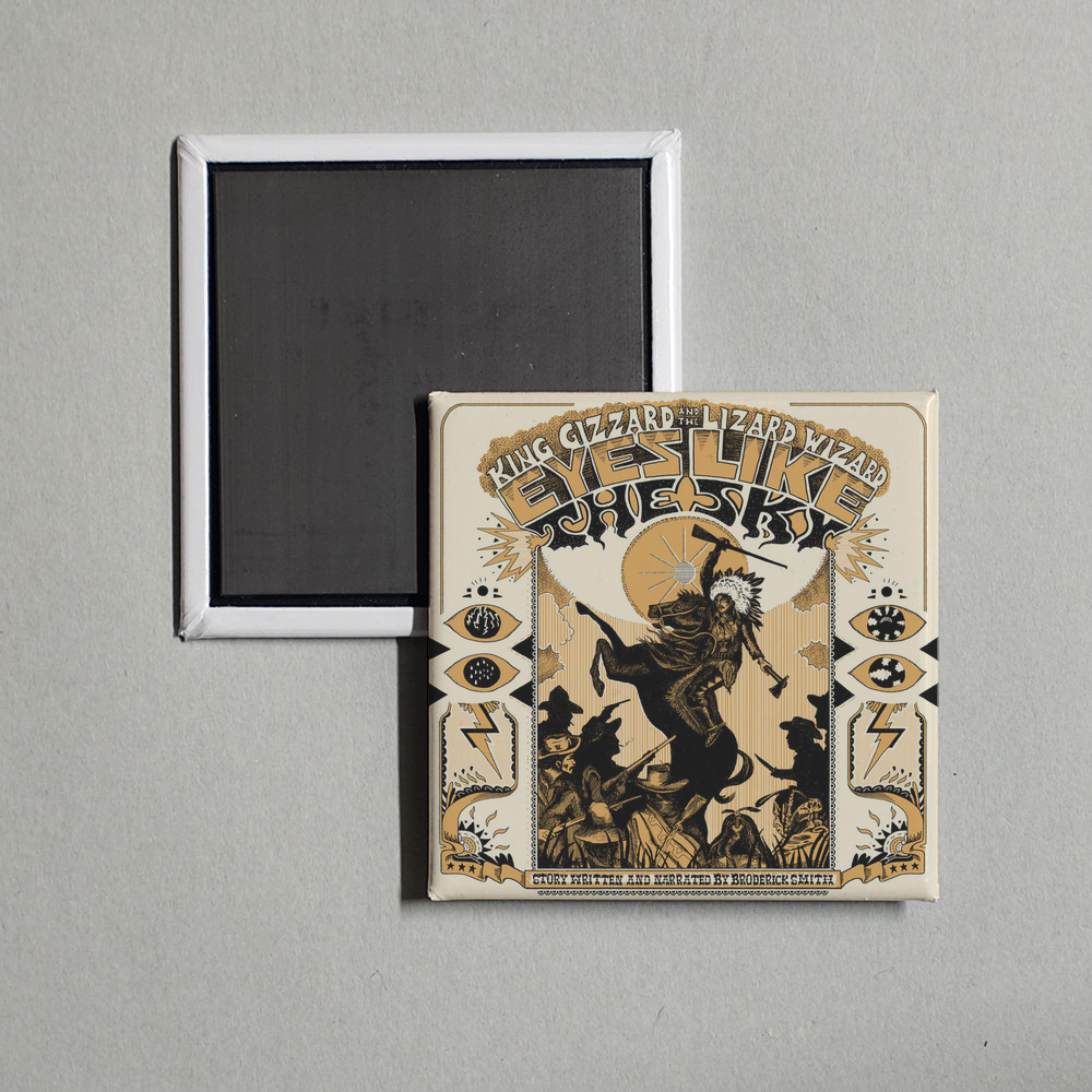 King Gizzard & The Lizard Wizard - Eyes Like The Sky Album Cover Fridge Magnet