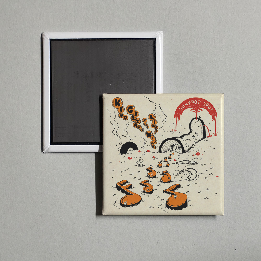 King Gizzard & The Lizard Wizard - Gumboot Soup Album Cover Fridge Magnet