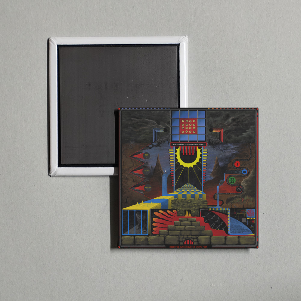 King Gizzard & The Lizard Wizard - Polygondwanaland Album Cover Fridge Magnet