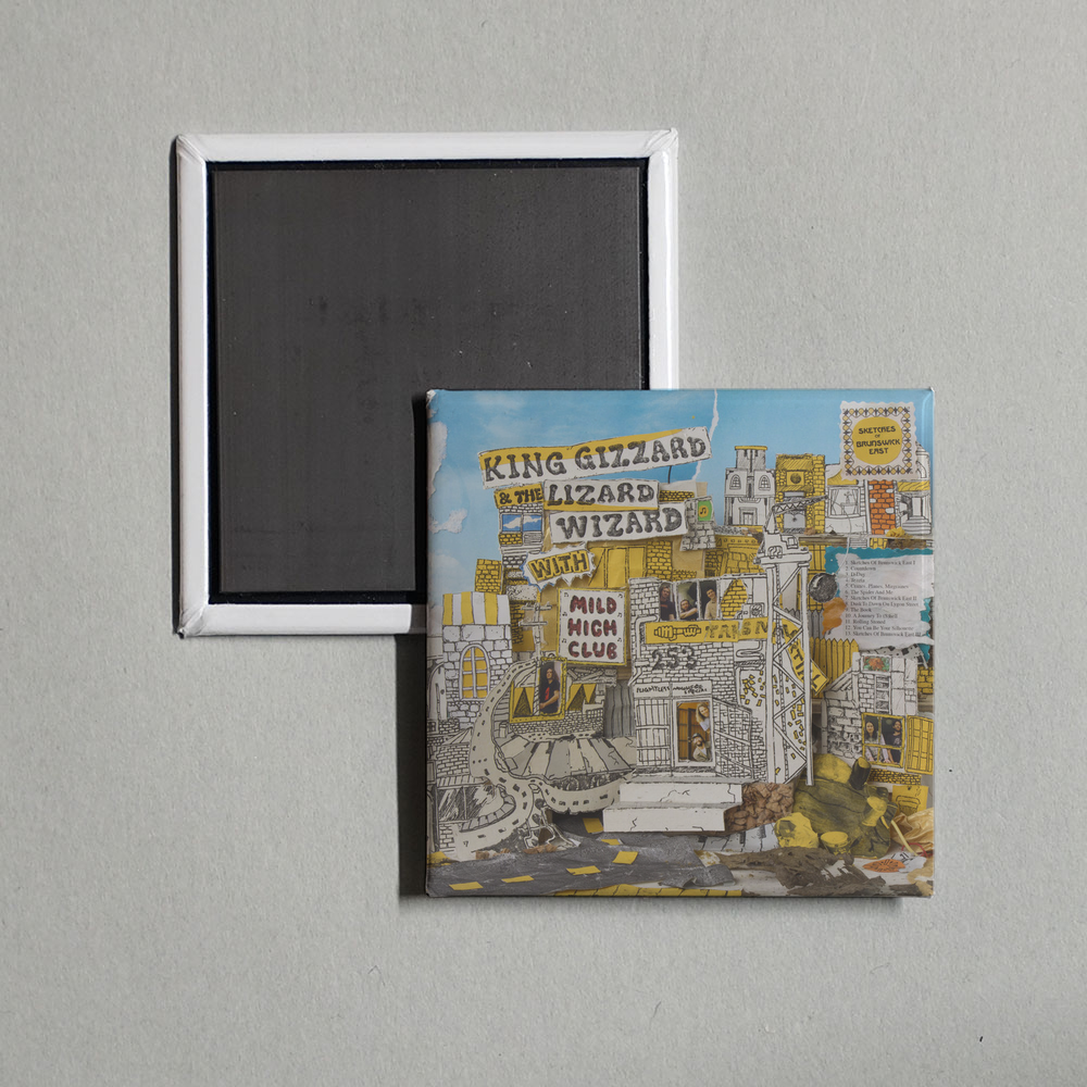 King Gizzard & The Lizard Wizard - Sketches of Brunswick East Album Cover Fridge Magnet