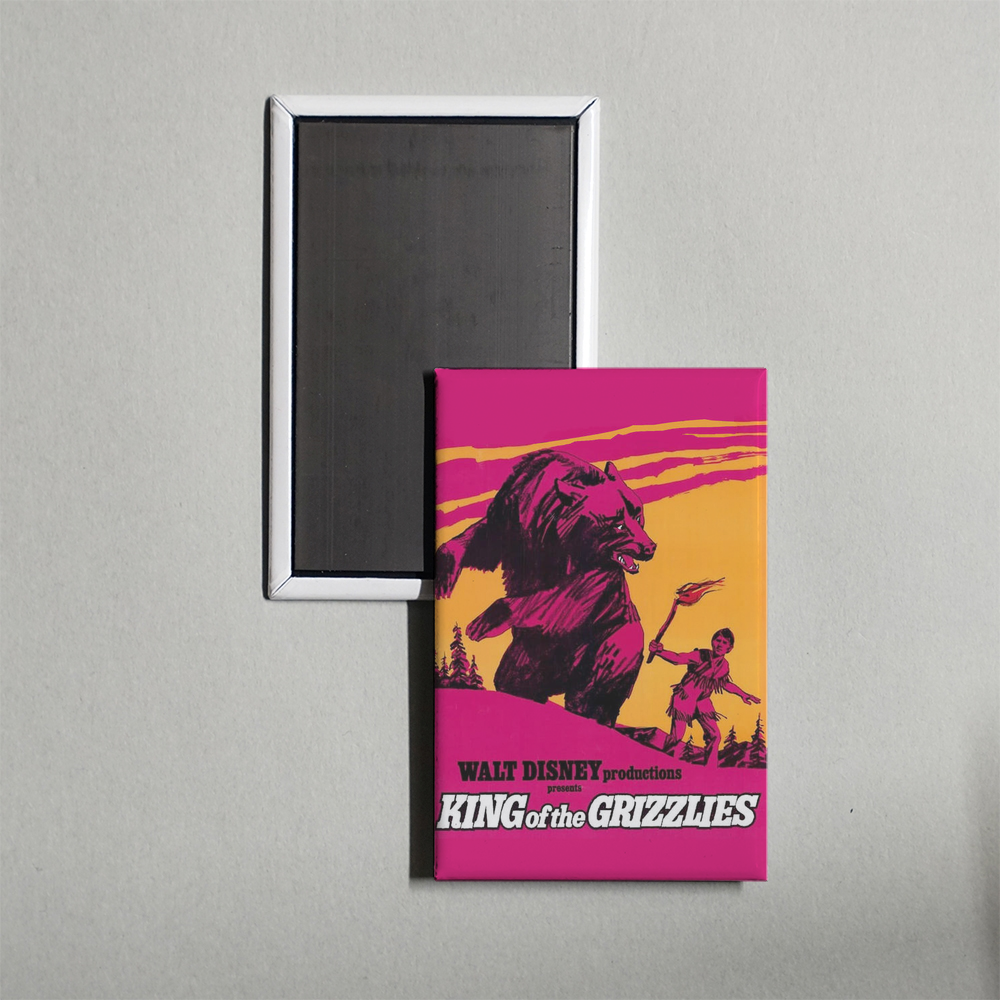 King of the Grizzlies Mini Movie Fridge Magnet