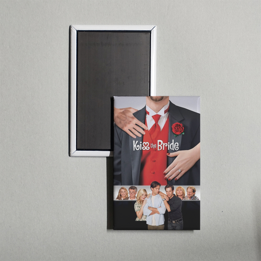 Kiss the Bride Mini Movie Fridge Magnet