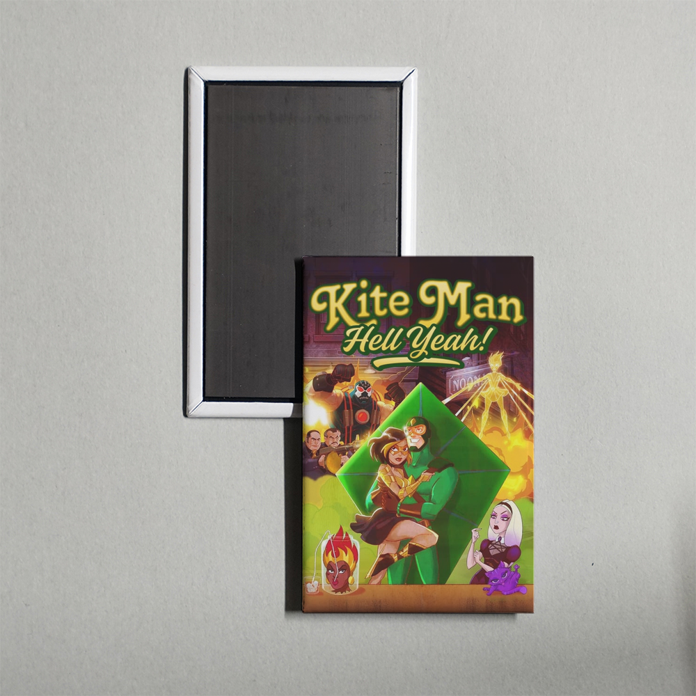 Kite Man Hell Yeah! TV Show Fridge Magnet