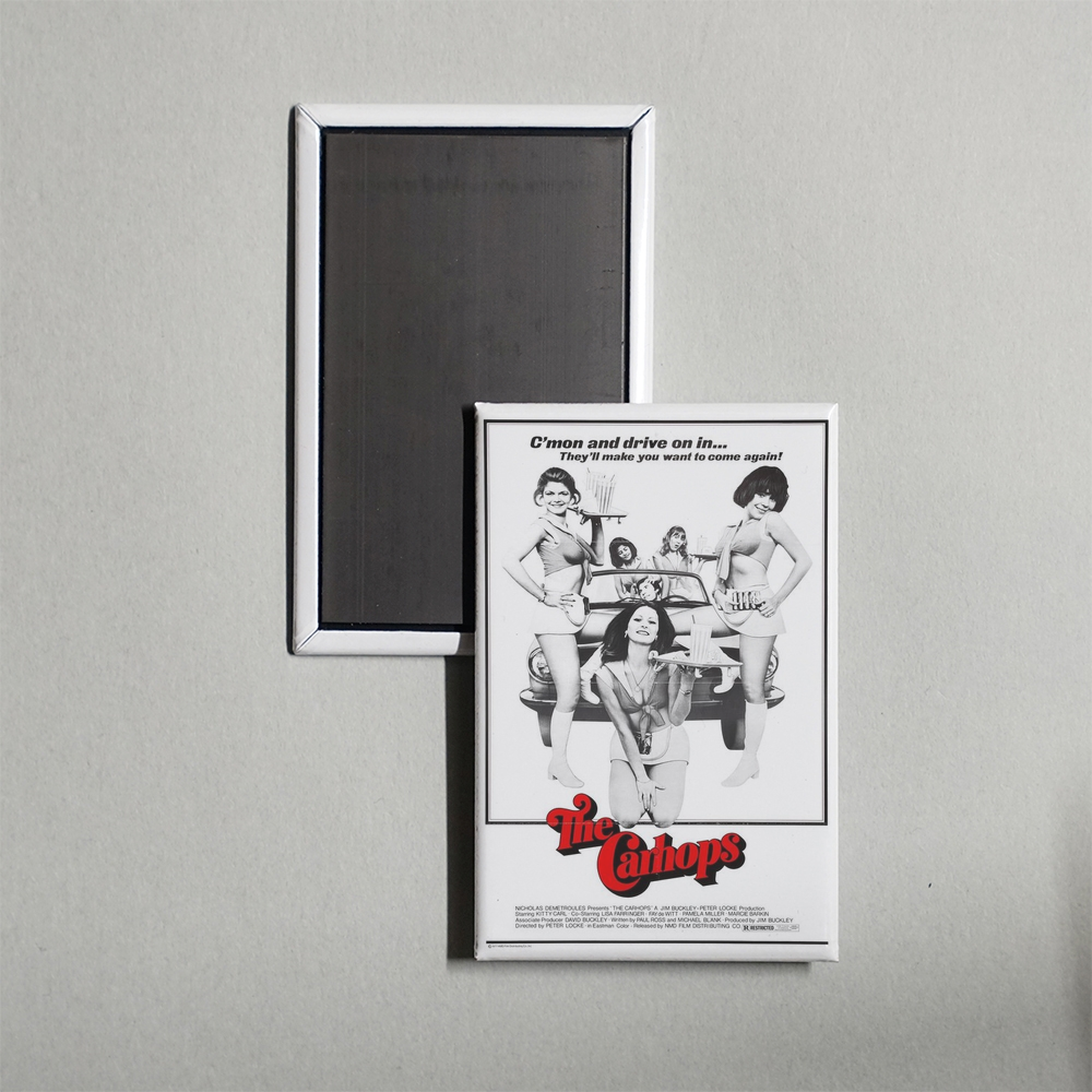 Kitty Can't Help It Mini Movie Fridge Magnet