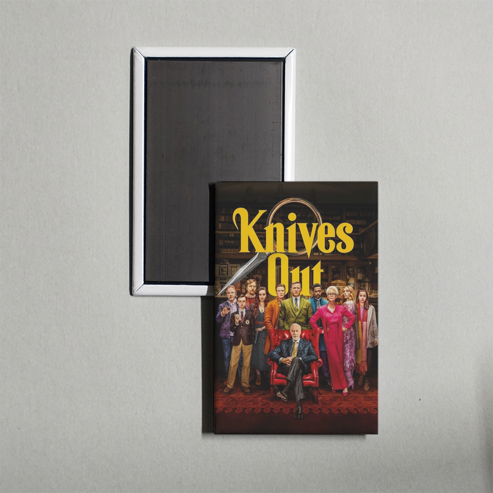 Knives Out Mini Movie Fridge Magnet