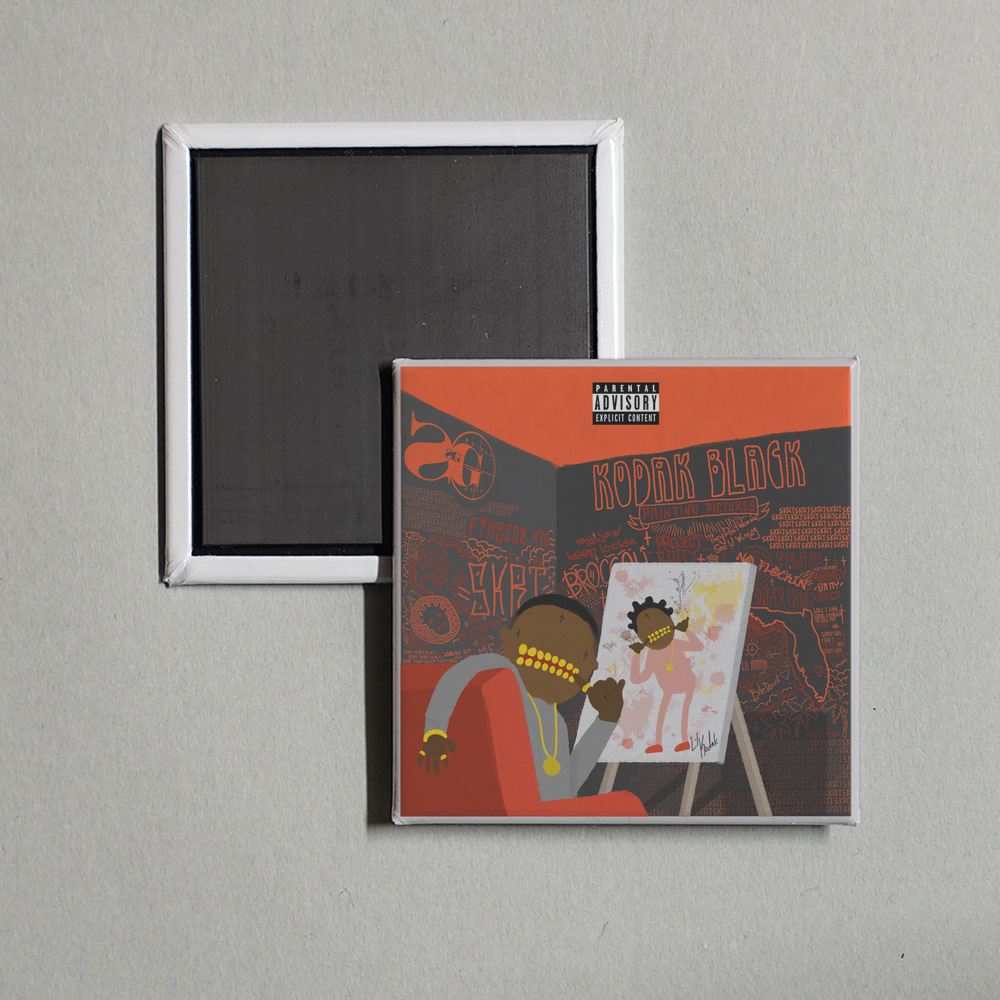 Kodak Black - Painting Pictures Album Cover Fridge Magnet