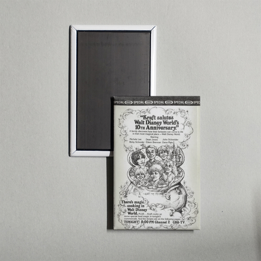 Kraft Salutes Walt Disney World's 10th Anniversary Mini Movie Fridge Magnet
