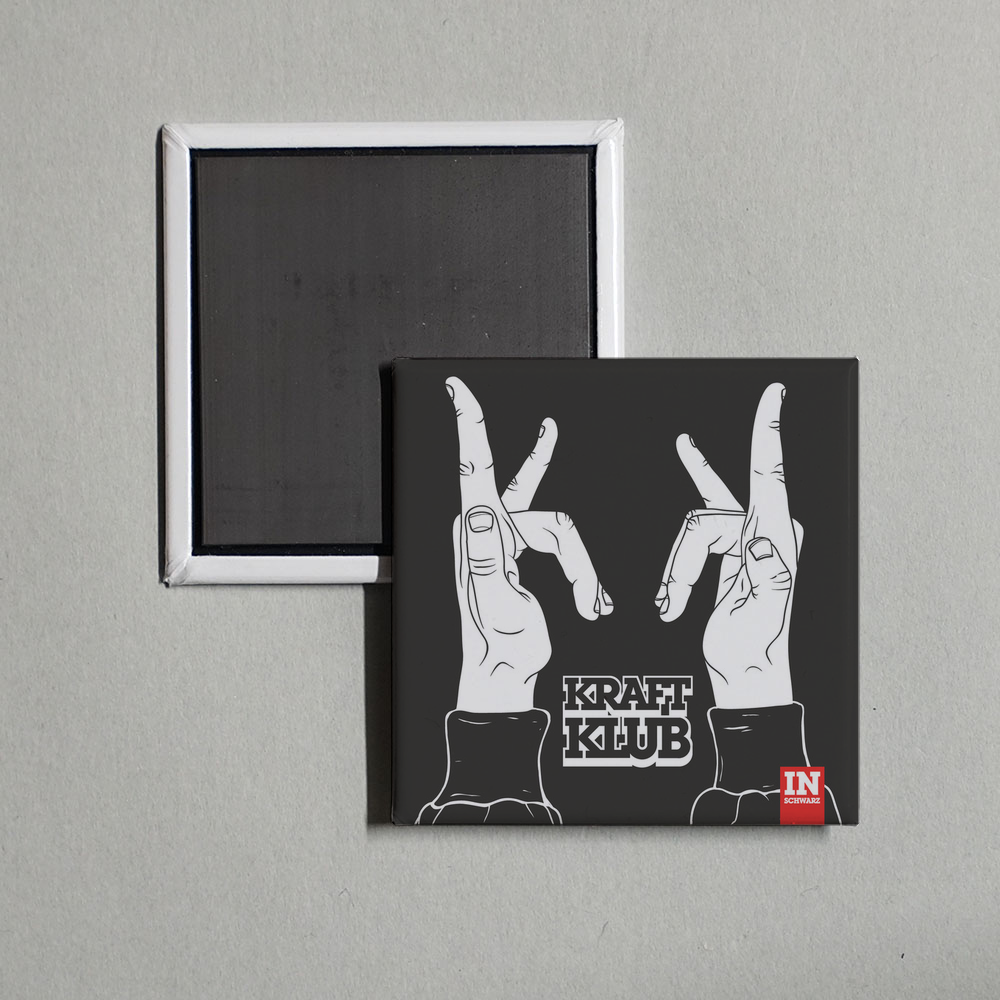 Kraftklub - In Schwarz (Deluxe) Album Cover Fridge Magnet