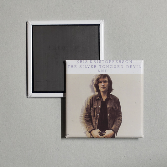 Kris Kristofferson - The Silver Tongued Devil and I Album Cover Fridge Magnet