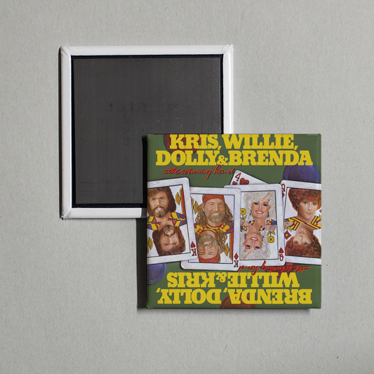 Kris Kristofferson & Dolly Parton - The Winning Hand Album Cover Fridge Magnet