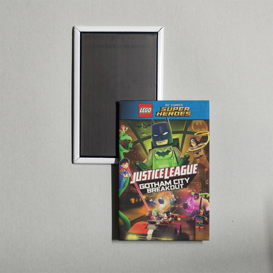 LEGO DC Comics Super Heroes Justice League - Gotham City Breakout Mini Movie Fridge Magnet