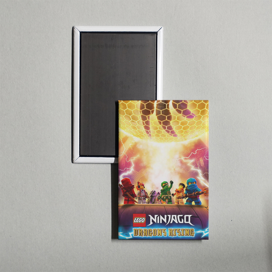 LEGO Ninjago Dragons Rising TV Show Fridge Magnet