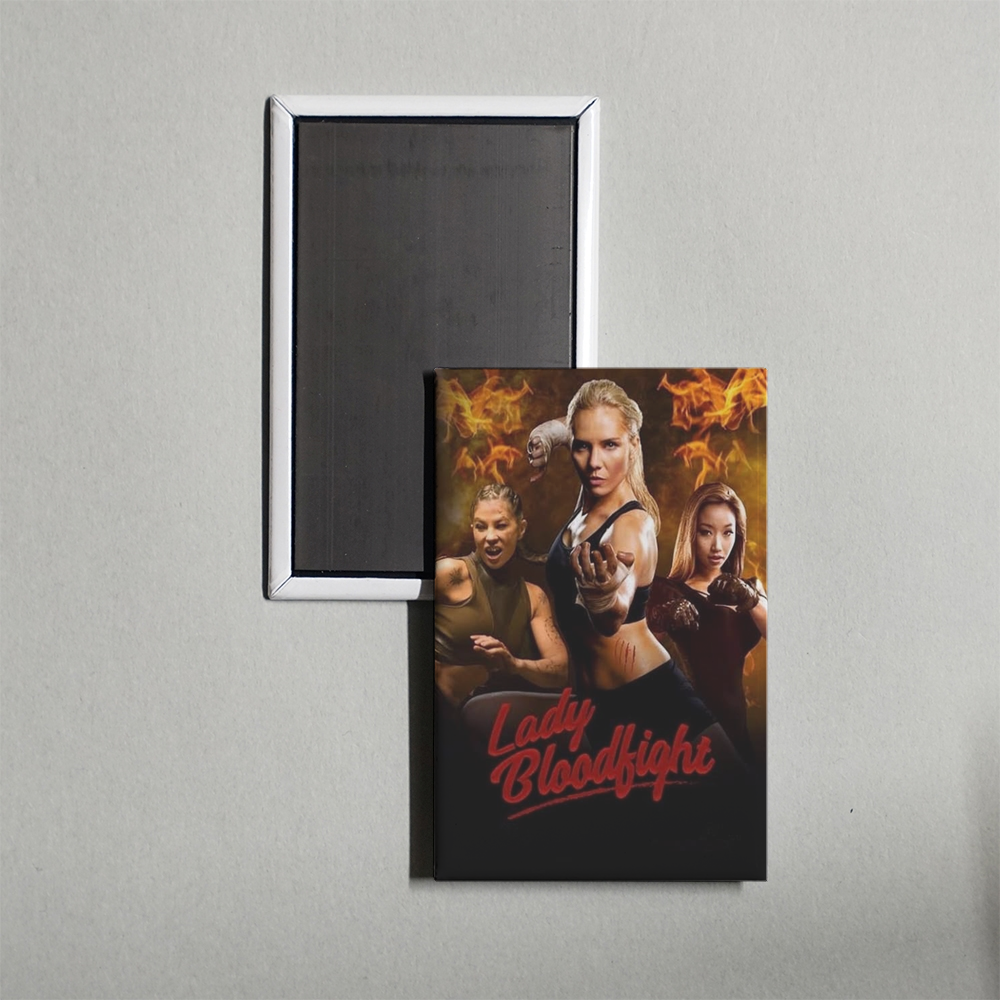 Lady Bloodfight Mini Movie Fridge Magnet