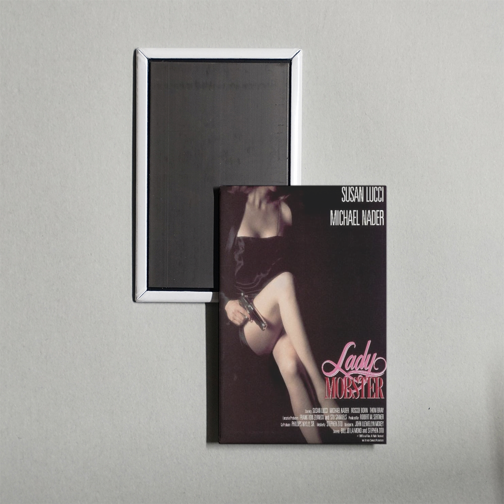 Lady Mobster Mini Movie Fridge Magnet