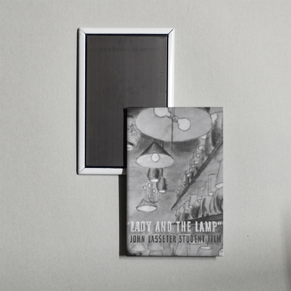 Lady and the Lamp Mini Movie Fridge Magnet