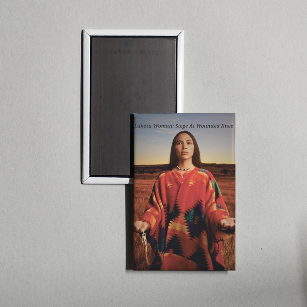 Lakota Woman Siege at Wounded Knee Mini Movie Fridge Magnet
