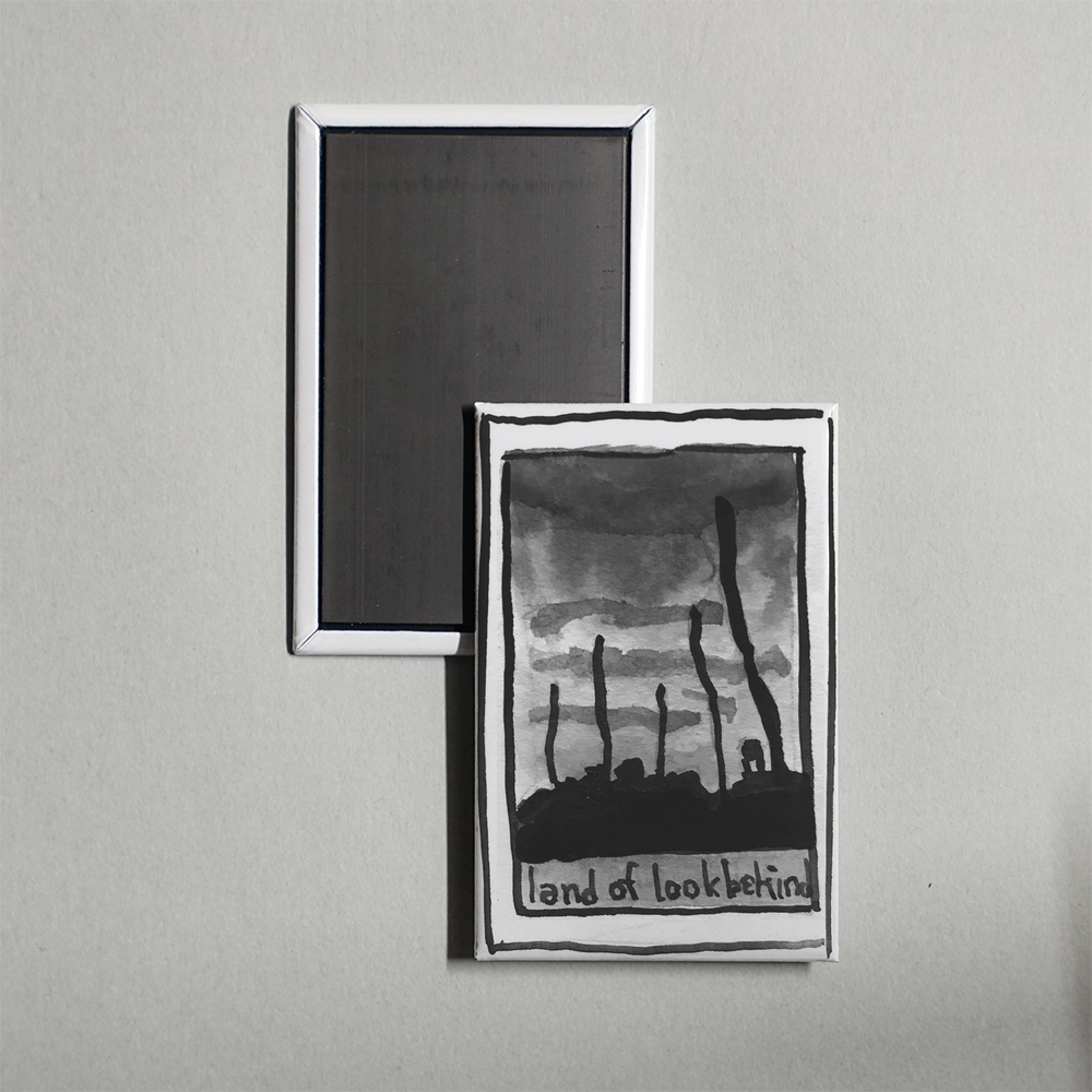 Land of Look Behind Mini Movie Fridge Magnet
