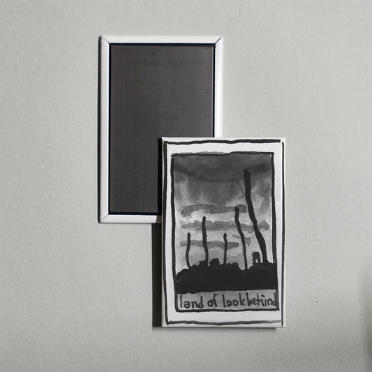 Land of Look Behind Mini Movie Fridge Magnet