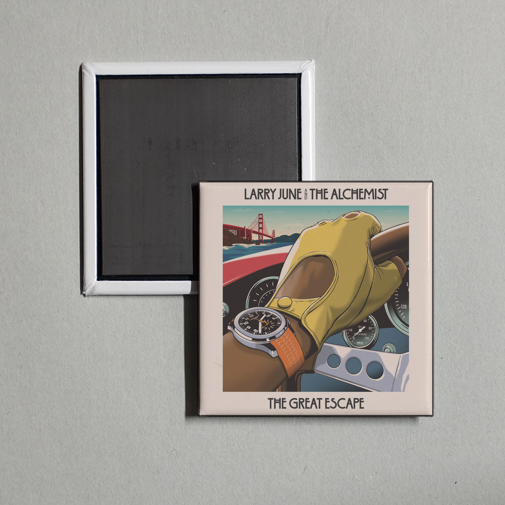 Larry June - The Great Escape Album Cover Fridge Magnet