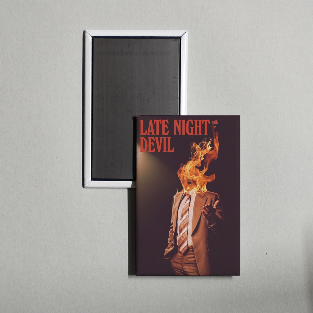 Late Night with the Devil Mini Movie Fridge Magnet