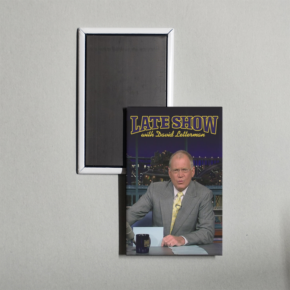 Late Show with David Letterman TV Show Fridge Magnet