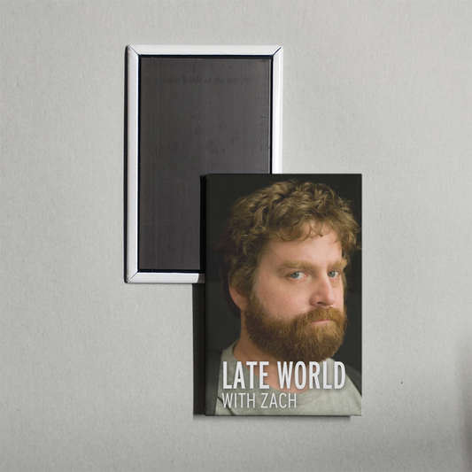 Late World with Zach TV Show Fridge Magnet