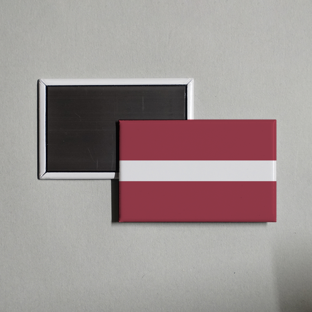 Latvia Flag Fridge Magnet