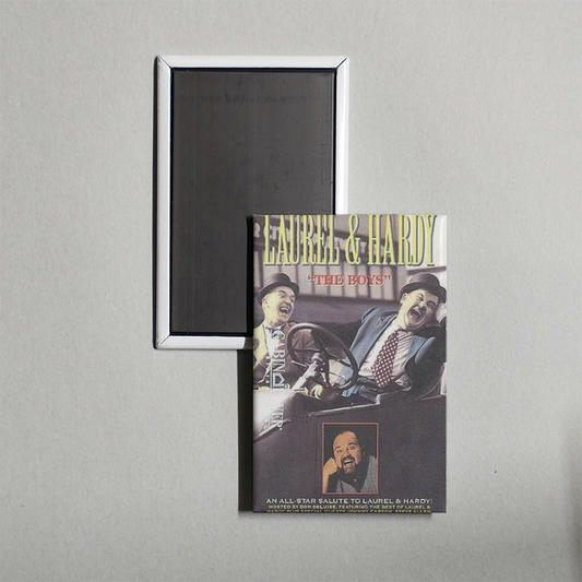 Laurel and Hardy A Tribute to the Boys Mini Movie Fridge Magnet