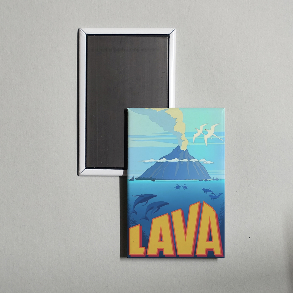 Lava Mini Movie Fridge Magnet