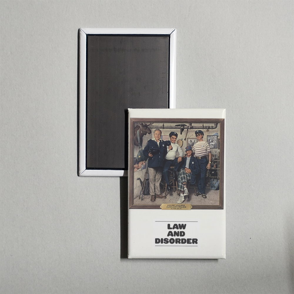 Law and Disorder Mini Movie Fridge Magnet