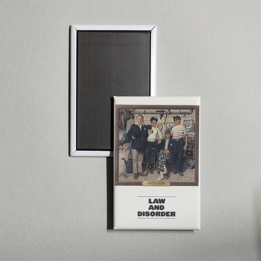 Law and Disorder Mini Movie Fridge Magnet