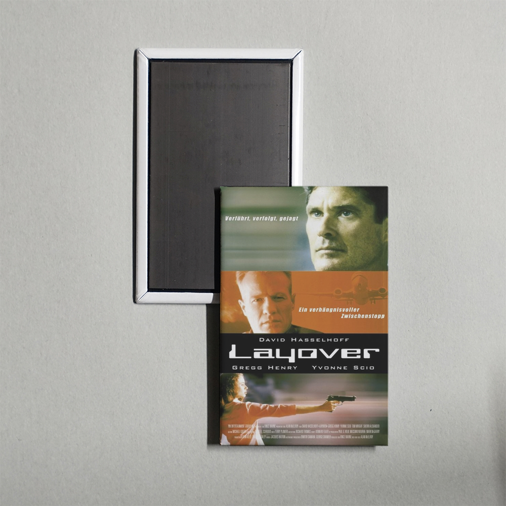 Layover Mini Movie Fridge Magnet