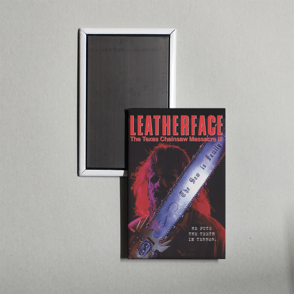 Leatherface The Texas Chainsaw Massacre III Mini Movie Fridge Magnet