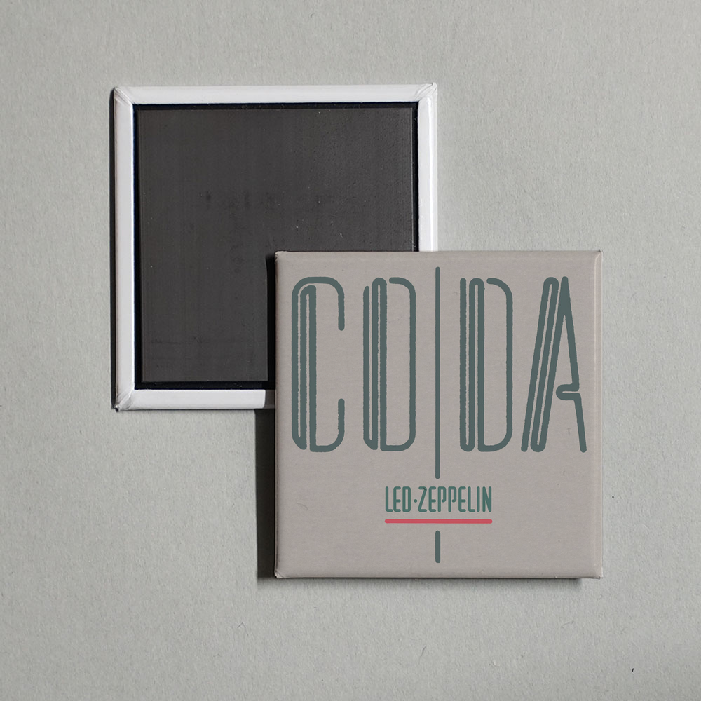 Led Zeppelin - Coda (Remaster) Album Cover Fridge Magnet