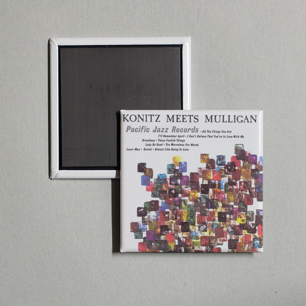 Lee Konitz - Konitz Meets Mulligan Album Cover Fridge Magnet