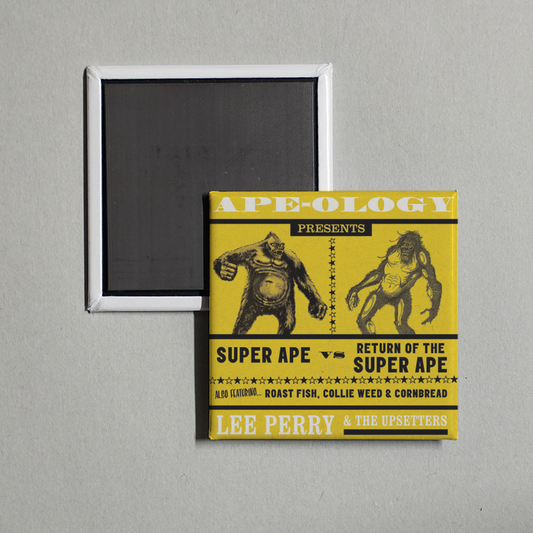 Lee Scratch Perry - Ape-Ology Presents Super Ape vs. Return of the Super Ape Album Cover Fridge Magnet