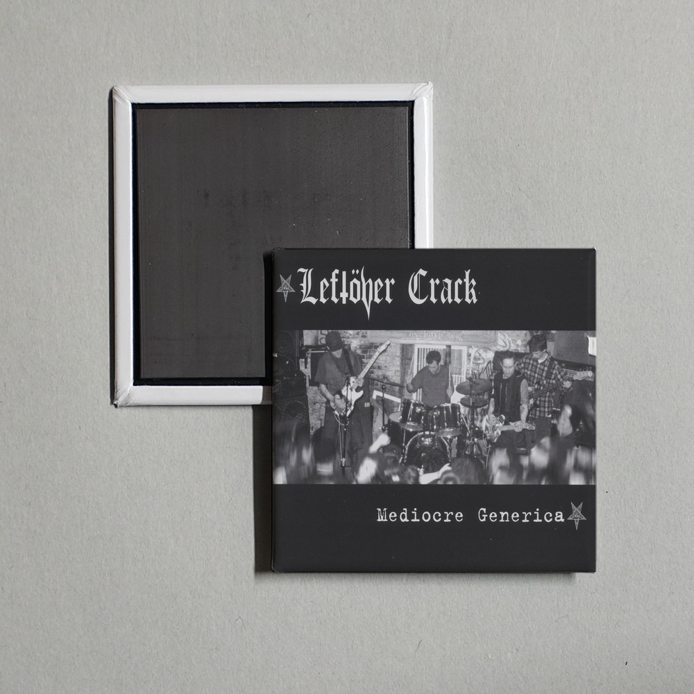 Leftöver Crack - Mediocre Generica Album Cover Fridge Magnet