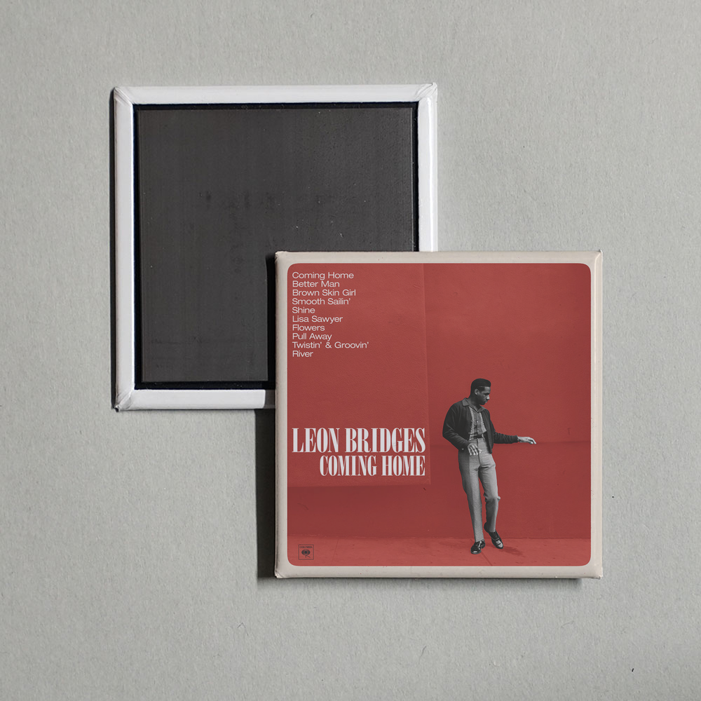 Leon Bridges - Coming Home (Deluxe) Album Cover Fridge Magnet