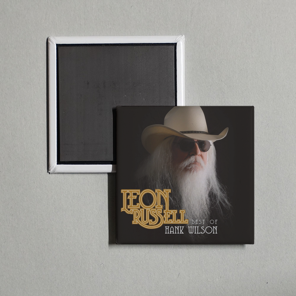 Leon Russell - Best of Hank Wilson Album Cover Fridge Magnet