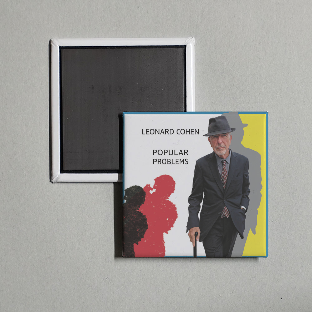 Leonard Cohen - Popular Problems Album Cover Fridge Magnet