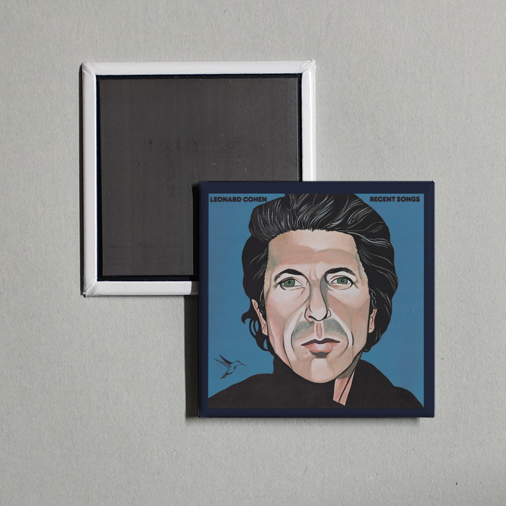 Leonard Cohen - Recent Songs Album Cover Fridge Magnet