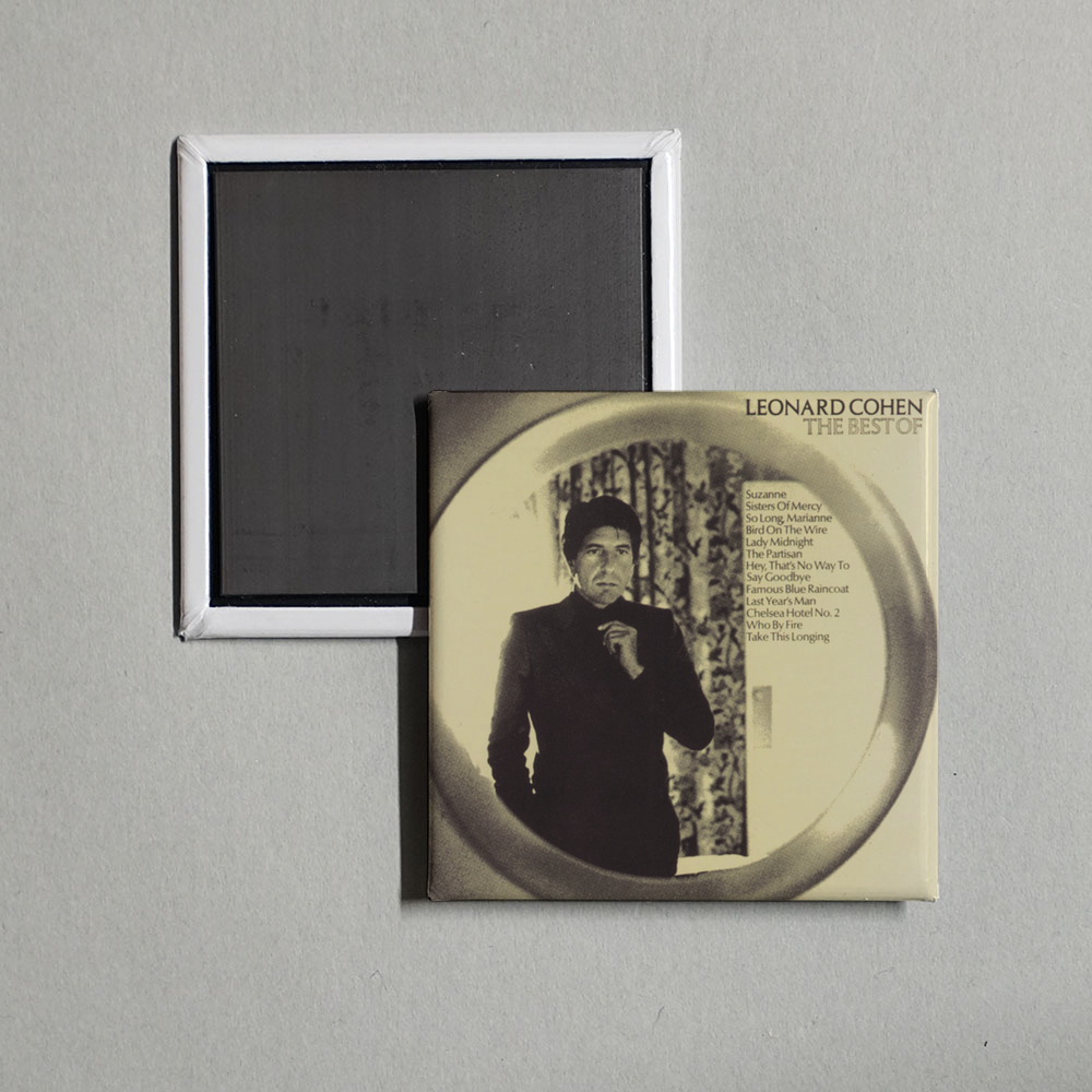 Leonard Cohen - The Best Of Leonard Cohen Album Cover Fridge Magnet